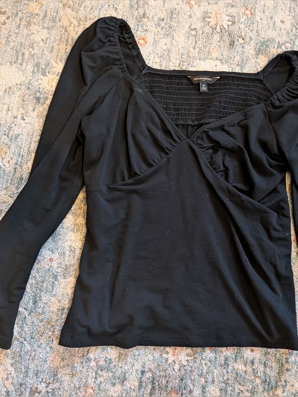 Banana Republic Black Long Sleeve Top